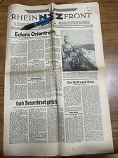 Wwii german newspaper d'occasion  Expédié en Belgium