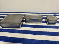 Revere Ware Stainless Steel Refrigerator Dishes Vintage Kitchen Storage set 3  for sale  Shipping to South Africa