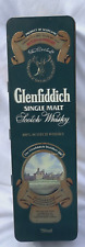 Glenfiddich lata whisky escocesa de malta única 12 1/2"" x 3 5/8"" con inserto de cartón, usado segunda mano  Embacar hacia Argentina