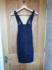 Blue dungaree dress for sale  GLOSSOP