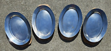 Sizzler Steak Plates w/Wood Charger Under Plate Set of 4 Steak - Fajita Plates, used for sale  Shipping to South Africa