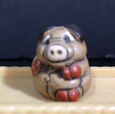 1” Brown Miniature Pig Mini Red Piglet Hog d'occasion  Expédié en France