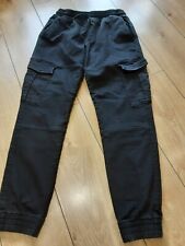 Black cargo trousers for sale  LOUGHBOROUGH