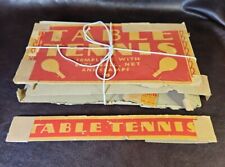 Vintage 1940s Table Tennis Set W/Bats, Net & Clamps, READ for sale  Shipping to South Africa