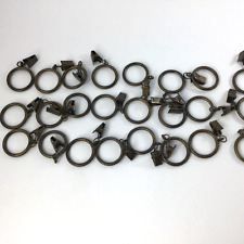 Anéis de cortina de metal pequenos clipes hardware ouro marrom 24 peças comprar usado  Enviando para Brazil