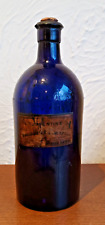 Blue chemist bottle for sale  SEVENOAKS