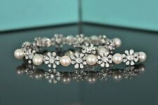 $16,500 Tiffany & Co Paloma Picasso Platinum Diamond Pearl Daisy Flower Bracelet for sale  Chicago