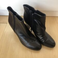 Used, Lauren Ralph Lauren Women's Black Leather Double Zip Ankle Boots UK 6 EU 39.5 for sale  Shipping to South Africa