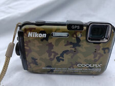 Nikon Coolpix AW100 Cámara Camuflaje 16MP Impermeable a prueba de golpes hasta 10m GPS segunda mano  Embacar hacia Argentina