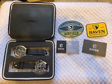 Pair Of Rare Raven Mens Watches, The Trekker, And The Aviator  39MM, with case. for sale  Shipping to South Africa
