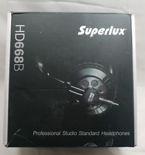 Usado, Monitor Superlux profissional fone de ouvido supra-auricular HD668B tipo semi-aberto preto comprar usado  Enviando para Brazil