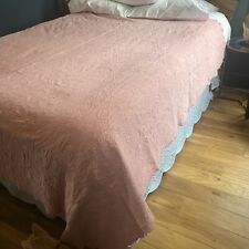 Usado, Colcha queen vintage MATELASSE com borda recortada rosa 84"" comprar usado  Enviando para Brazil