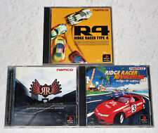 *Obi Spine* PS1 Games Rage + Ridge Racer Revolution + Type 4 R4 NTSC-J Japão comprar usado  Enviando para Brazil