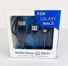 Adaptador de cable de TV MHL Micro USB 3.0 a HDMI 1080P HD para Samsung Galaxy Note 3 segunda mano  Embacar hacia Argentina