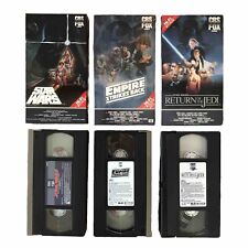 Star Wars VHS CBS FOX Red Label Conjunto Trilogia Original Sem Código de Barras 1977 1980 1983 comprar usado  Enviando para Brazil