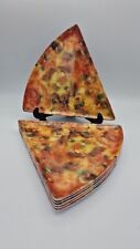 Pizza Plates. Plastic Melamine. Set Of 6. Unbranded for sale  Shipping to South Africa