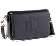 Bolsa tiracolo feminina RALPH LAUREN Carmen couro pebble preta comprar usado  Enviando para Brazil