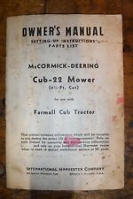 Cub mower farmall for sale  Rockford