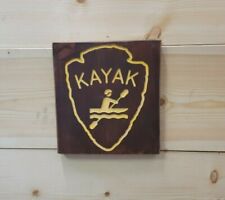 Kayak icon carved for sale  Hutchinson