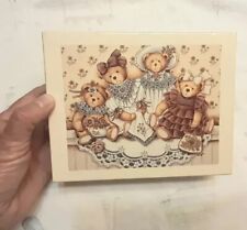 Tarjetas y sobres de notas de oso de peluche Lang, 8 tarjetas.  Peluches victorianos  segunda mano  Embacar hacia Mexico