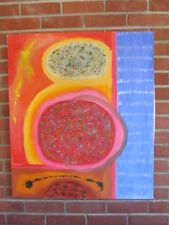 LISTED ARTIST VINTAGE painting ABSTRACT modernist fine art Dr. BENJAMIN L Gross  for sale  Shipping to Canada