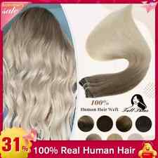 Used, Ombre Blonde Human Hair Weft Extensions Hair Bundles Straight Remy Double Weft for sale  Shipping to South Africa