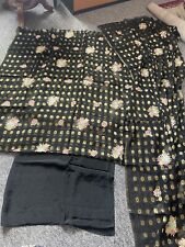 Black shalwaar kameez for sale  HARROW