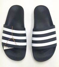 Sandálias Adidas masculinas Adilette Aqua Slide preto/branco #F35543 tamanho 13 comprar usado  Enviando para Brazil