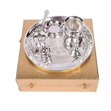 New Puya Puja Aarti Thali Worship Ritual Plate Set 20.3cm for sale  Shipping to South Africa
