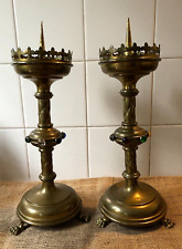 Antique pair brass for sale  NOTTINGHAM