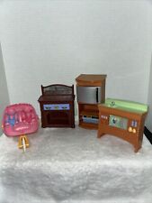 Móveis para casa de bonecas Fisher Price Loving Family pia geladeira cadeira lareira comprar usado  Enviando para Brazil