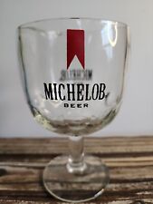 2 bonitas goletas vintage vaso de cerveza Michelob con tallo hueco, usado segunda mano  Embacar hacia Argentina