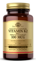 Natürlich gewonnenes Vitamin K2 (mk-7) 100 mcg 50 Gemüsekapseln Solgar comprar usado  Enviando para Brazil