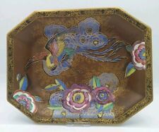 Carlton Ware ' New Chinese Bird & Cloud' in Matt Chocolate tray. Pattern 3321 for sale  Shipping to South Africa