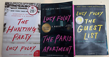 Lote de 3 livros LUCY FOLEY A lista de convidados e a festa de caça e o apartamento de Paris, usado comprar usado  Enviando para Brazil