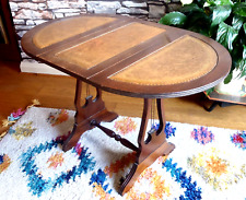 Vintage Regency Style Drop Leaf  Occasional Table, Leatherette Top for sale  Shipping to South Africa