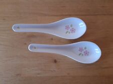 Used, 2 X Vintage CORELLE Coordinates Asian Porcelain Soup Spoons for sale  Shipping to South Africa