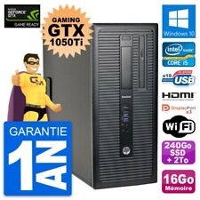 PC Tour HP 800 G1 Gaming GTX 1050Ti i5-4570 RAM 16Go 240Go SSD + 2To Windows 10 d'occasion  France