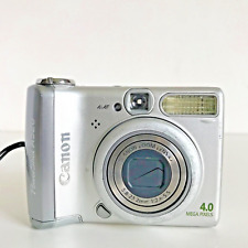 Câmera Digital Canon PowerShot A520 4.0MP Prata Point and Shoot TESTADO comprar usado  Enviando para Brazil