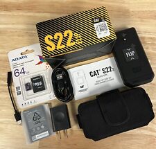 NEW CAT S22 Unlocked Rugged Touch Screen 16GB Android Flip Phone 64gb SD Holster for sale  Shipping to South Africa