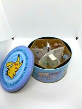 Juego de 5 piezas de copa de vidrio Pokémon en caja de latas Pikachu Mew coleccionable 2005 Japón sin usar segunda mano  Embacar hacia Mexico