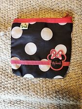 Bolsa de maquiagem Disney Minnie Mouse bolinhas bolsa cosmética com zíper oficial Disneylândia  comprar usado  Enviando para Brazil