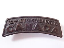 Canada 62nd infantry for sale  REIGATE