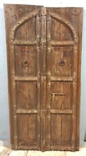 Usado, Antiguo panel de puerta decorativo de madera de teca tamaño grande original latón antiguo ajustado 3x6 pies segunda mano  Embacar hacia Argentina