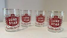 Used, Set of 4- Vintage Lone Star Beer Barrel Glasses 3” Tall X 2 1/4” Wide for sale  Shipping to South Africa