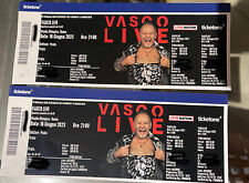 2 Biglietti CONCERTO VASCO ROSSI 16/6/2023 ROMA usato  Chiavari