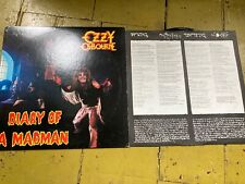 OZZY OSBOURNE DIARY OF A MADMAN LETRA RARA MANGA INTERNA 1981 CBS RECORDS AL 37491 comprar usado  Enviando para Brazil