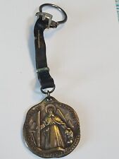 Chaveiro medalha de bronze religioso vintage St. Bernard esquiador/montador comprar usado  Enviando para Brazil