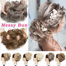 X-LARGE Thick Messy Bun Hair Piece Scrunchie Updo Hair Extension as Human BUN US for sale  Shipping to South Africa