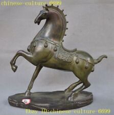 Estátua de cavalo de guerra cavalo de guerra cavalo animal sorte bronze chinês antigo 14" comprar usado  Enviando para Brazil